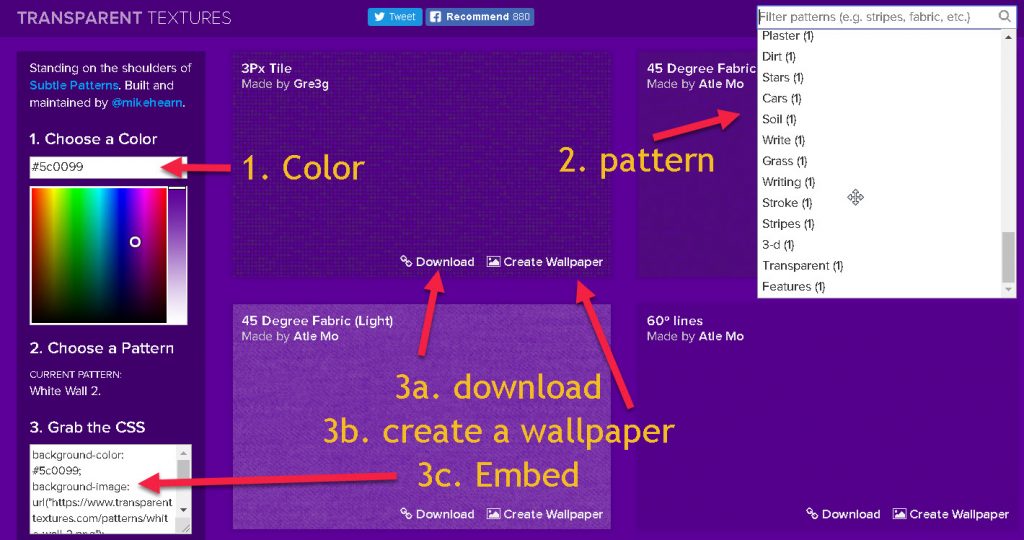 Create texture background
