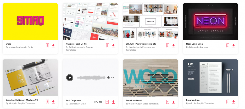 Envato Market Place - monthly goodies