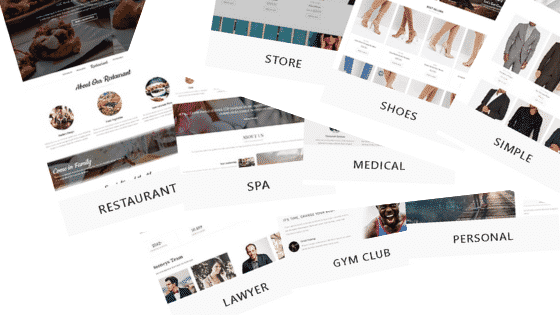 Multiple website layouts