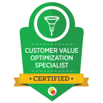 Certified Customer Value Optimization Specialist badge