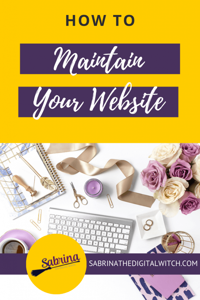 Website Maintenance 1 - Pinterest post