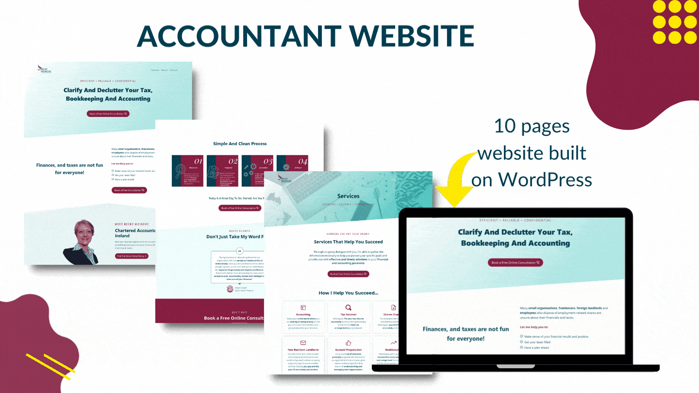Account Website - WordPress and Elementor