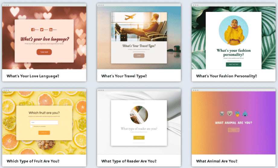 Create interactive content with quizzes