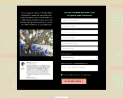 Opt-in page Breakfast cottage page 1