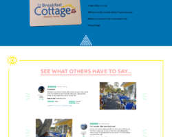 Sales page Breakfast Cottage - sales page