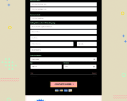 Order Form page Breakfast Cottage - Order Form