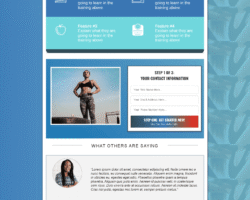 VSL offer page Gym Funnel page one