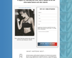 Order form page Gym funnel page two