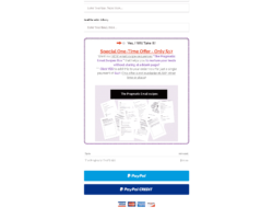 Order Form page Order Form page